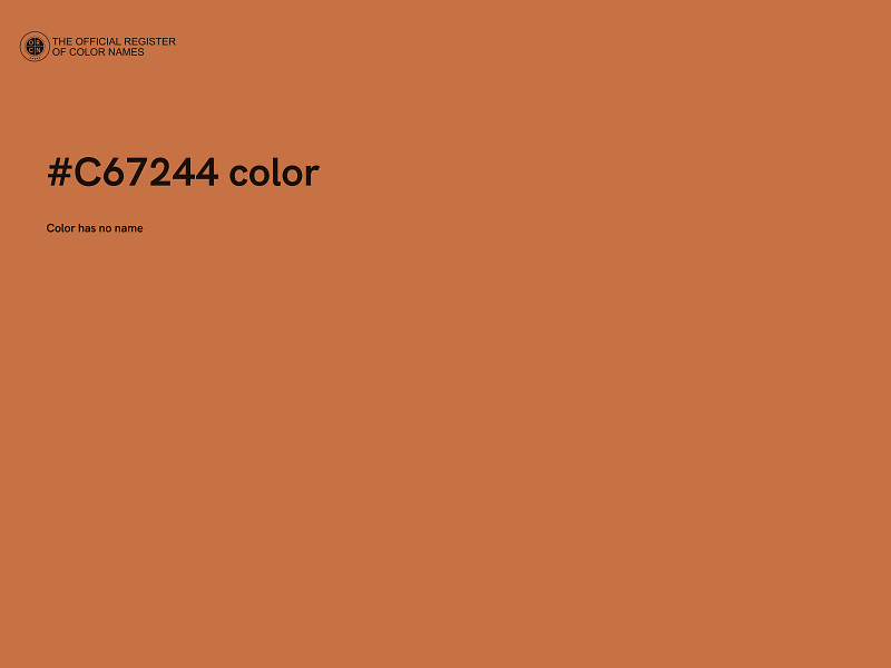 #C67244 color image