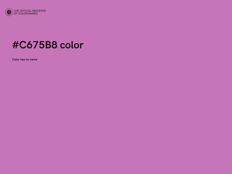 #C675B8 color image