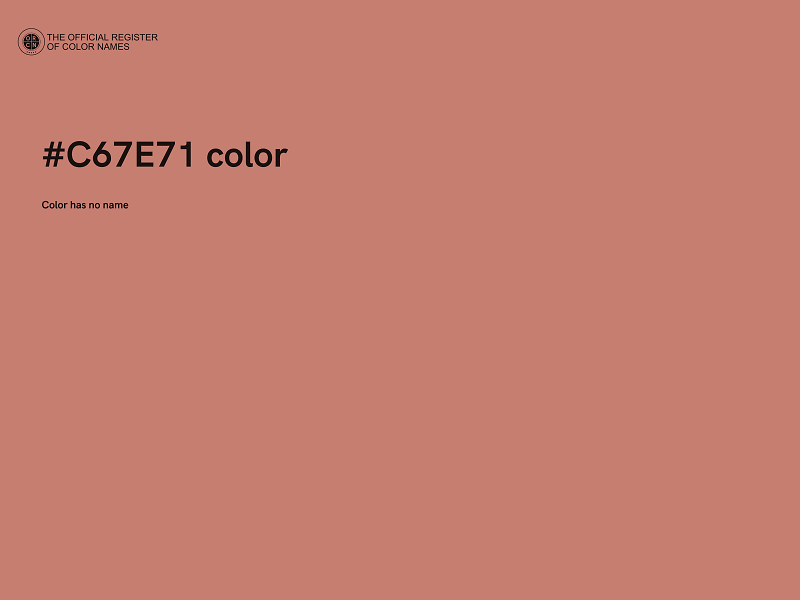 #C67E71 color image