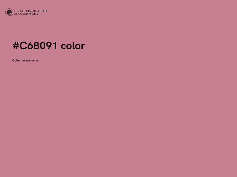 #C68091 color image