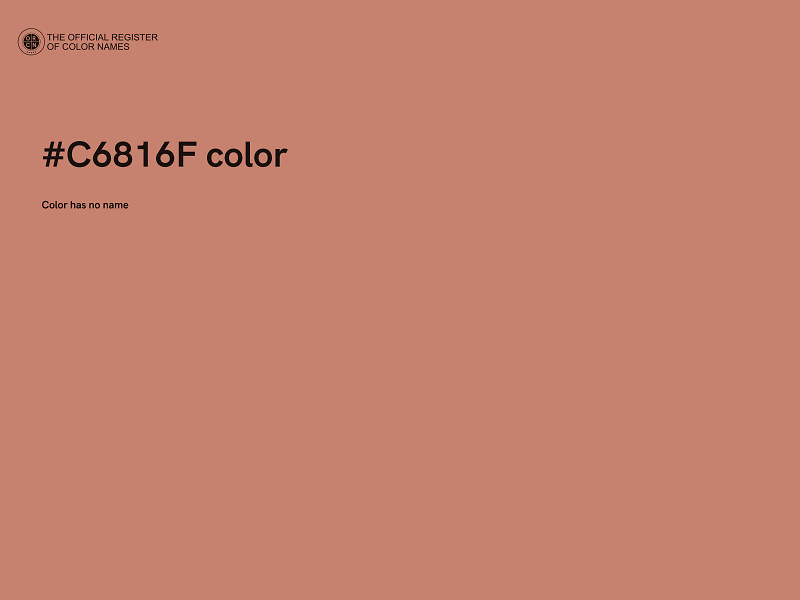 #C6816F color image