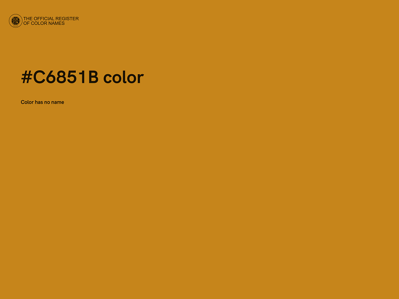 #C6851B color image