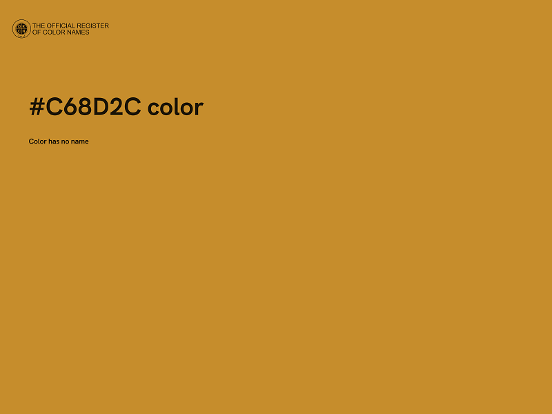 #C68D2C color image