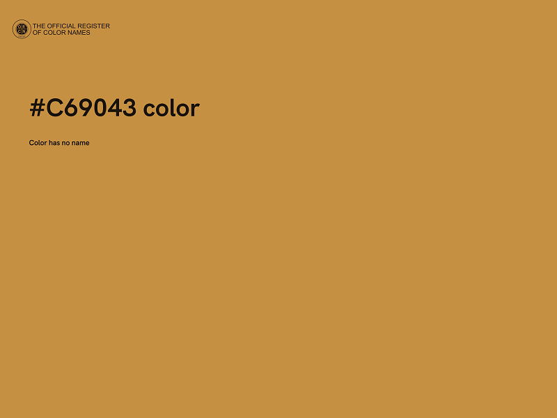 #C69043 color image