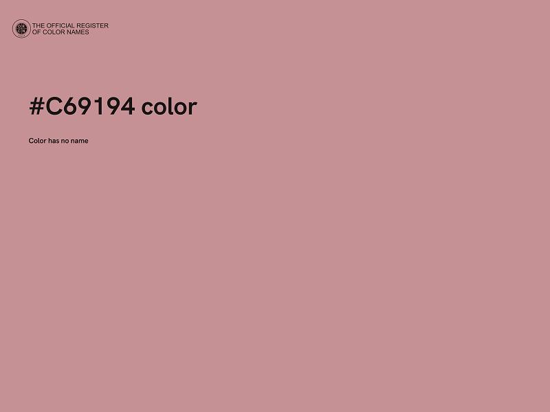 #C69194 color image