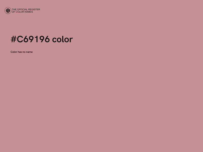 #C69196 color image