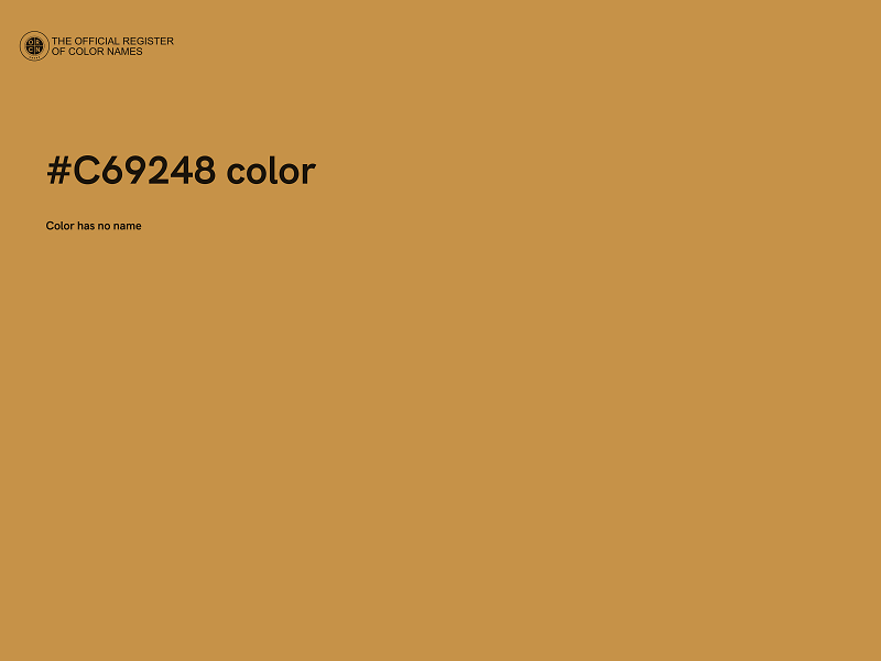 #C69248 color image