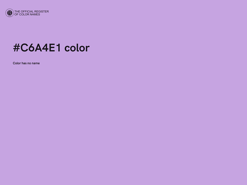 #C6A4E1 color image