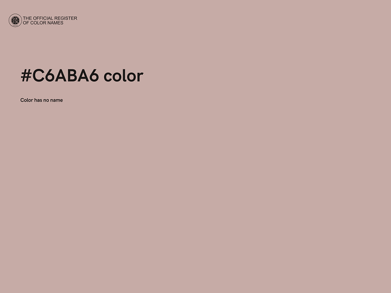 #C6ABA6 color image