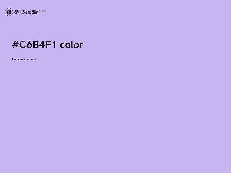 #C6B4F1 color image