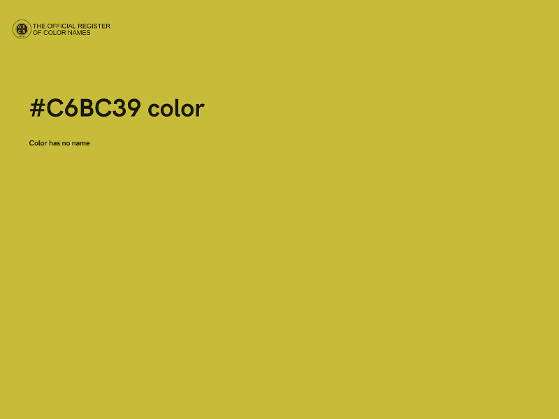 #C6BC39 color image