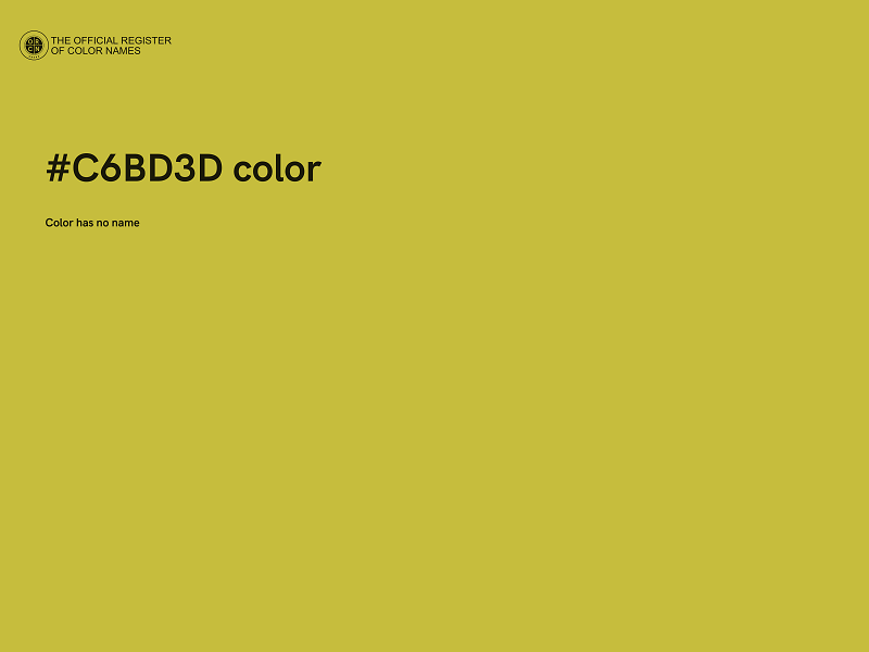 #C6BD3D color image