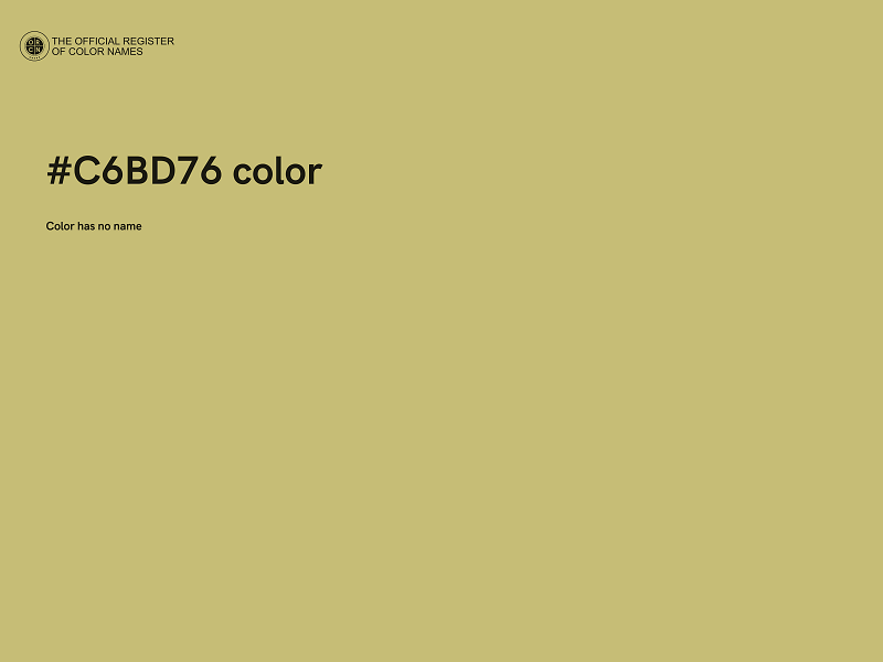 #C6BD76 color image