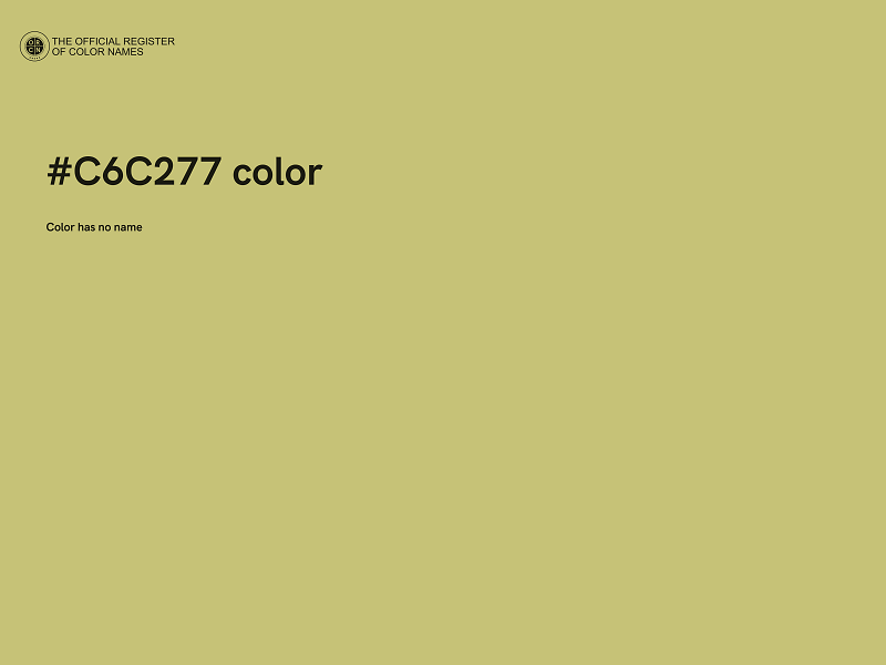 #C6C277 color image