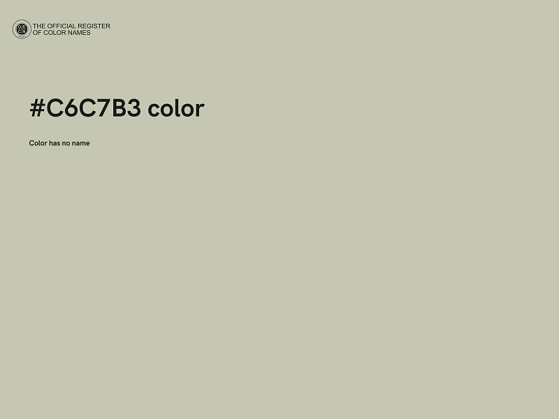 #C6C7B3 color image