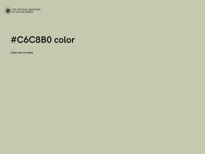 #C6C8B0 color image