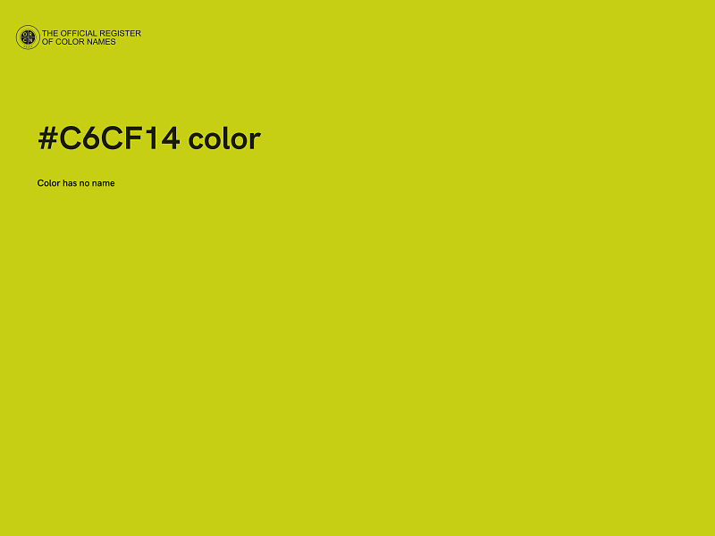 #C6CF14 color image