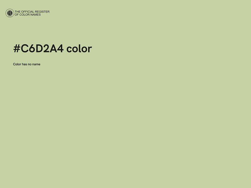 #C6D2A4 color image