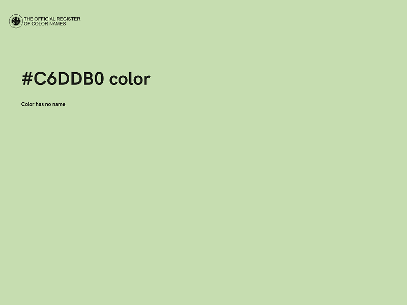 #C6DDB0 color image