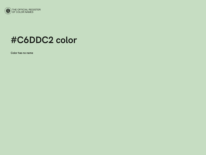 #C6DDC2 color image