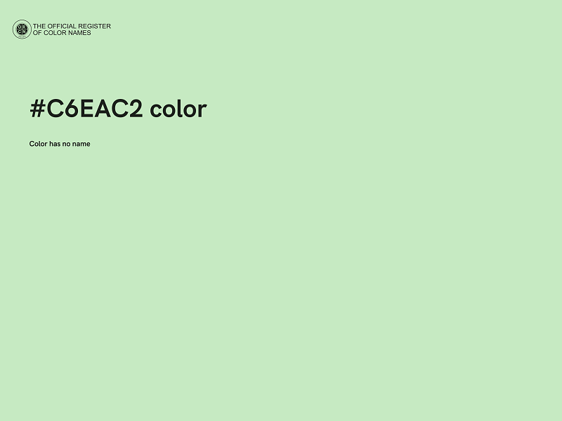 #C6EAC2 color image