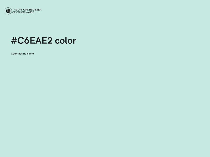 #C6EAE2 color image