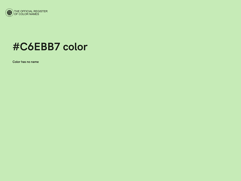 #C6EBB7 color image