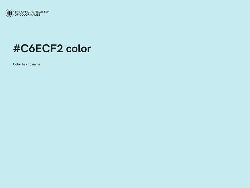 #C6ECF2 color image