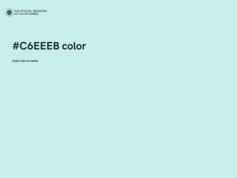 #C6EEEB color image