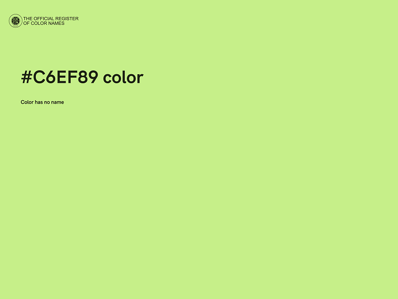 #C6EF89 color image