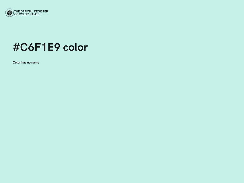 #C6F1E9 color image