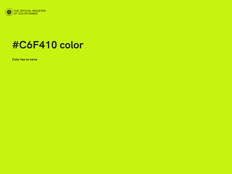 #C6F410 color image