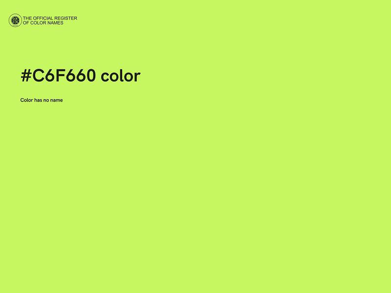 #C6F660 color image