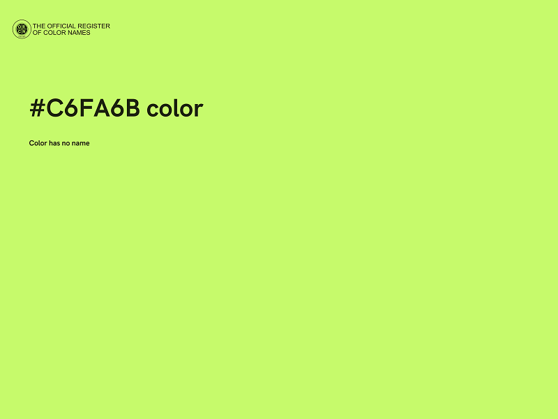 #C6FA6B color image