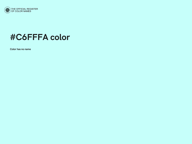 #C6FFFA color image