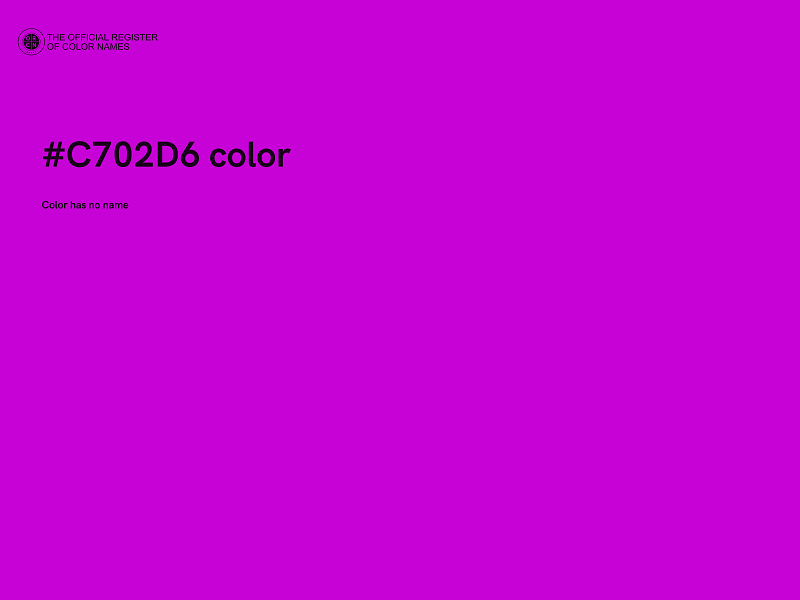 #C702D6 color image