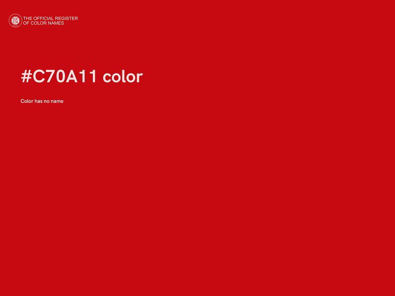 #C70A11 color image