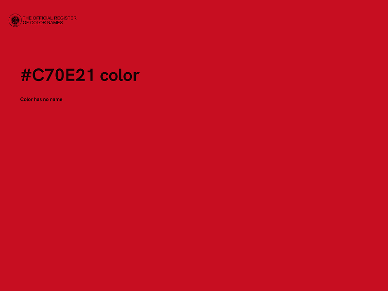 #C70E21 color image