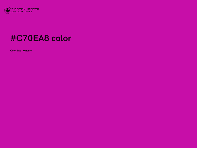 #C70EA8 color image