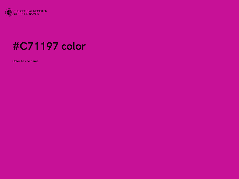 #C71197 color image