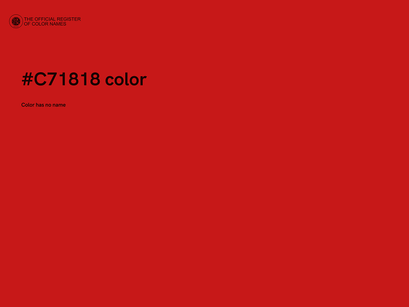 #C71818 color image