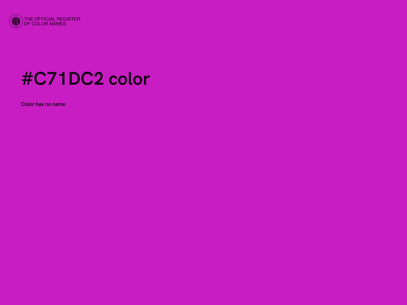 #C71DC2 color image