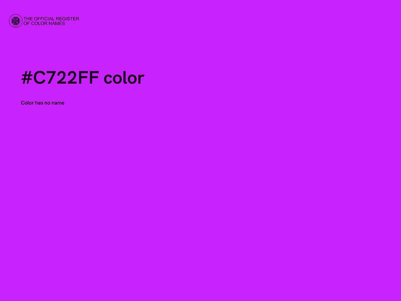 #C722FF color image