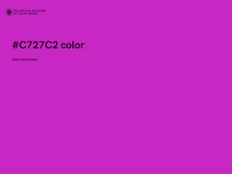 #C727C2 color image