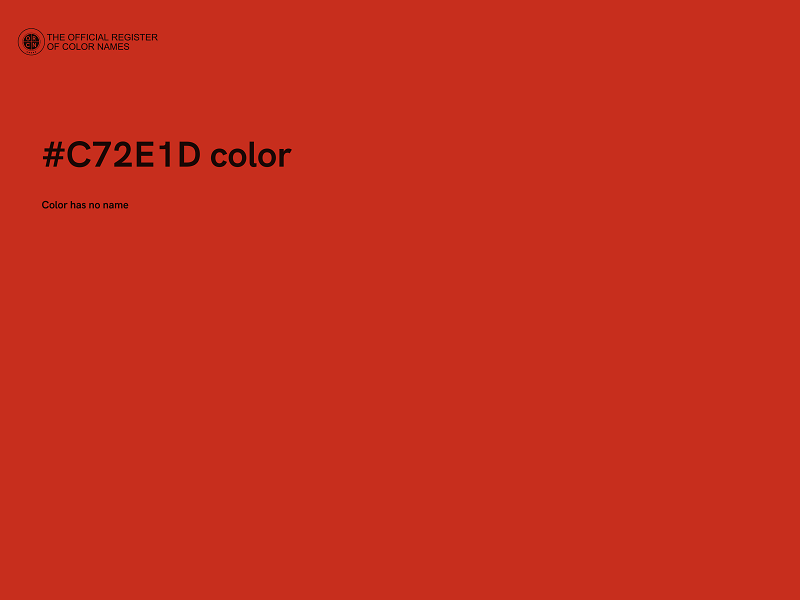 #C72E1D color image