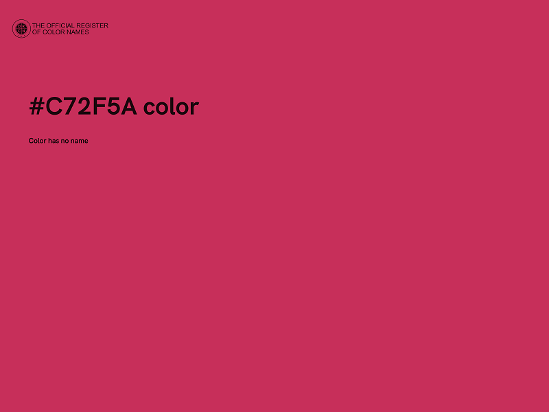 #C72F5A color image