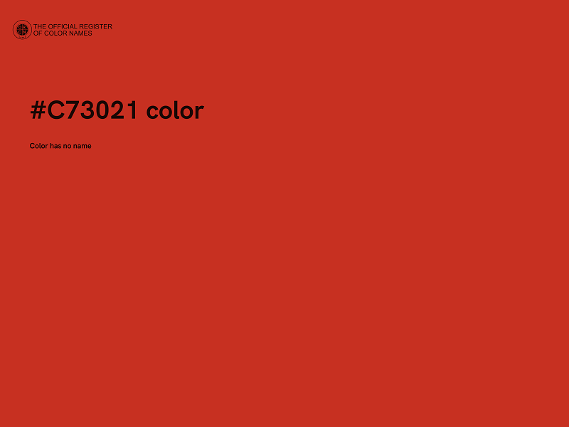 #C73021 color image