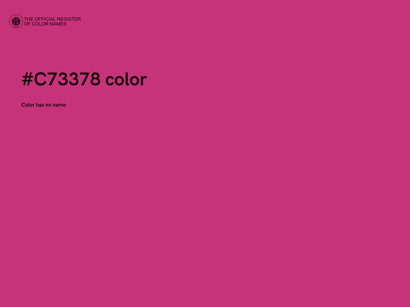 #C73378 color image