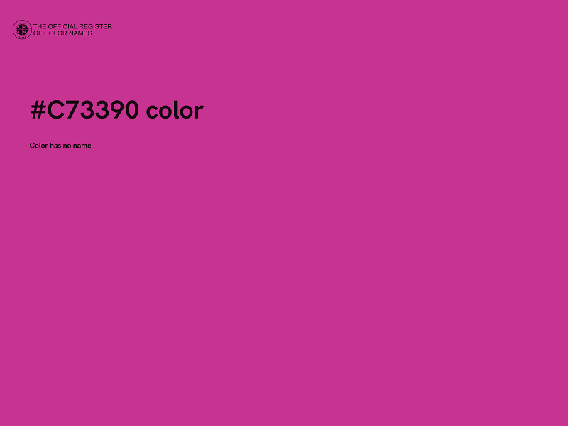 #C73390 color image