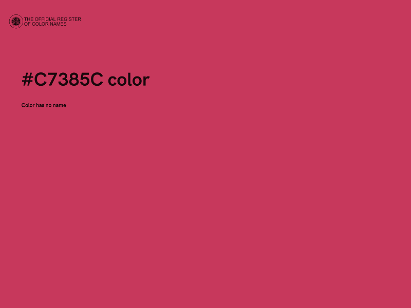 #C7385C color image